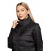 Betty Barclay - 7306 1040 Gewatteerde jas reversible zwart-print.